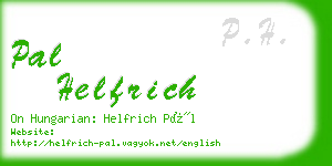 pal helfrich business card